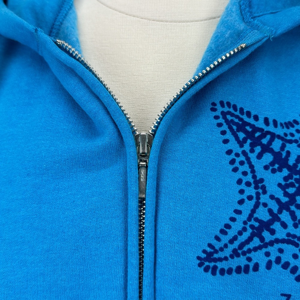 NWOT Hand printed starfish Marushka hoodie blue XL - Picture 3 of 6